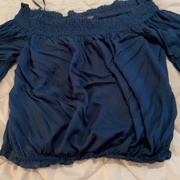 Free People Navy Top sz S - Picture 7 of 7